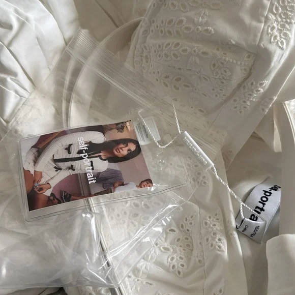 Self-Portrait White Midi Dress - Picture 12 of 13